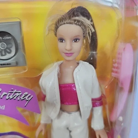 Y2K Britney Spears Baby One More Time White Outfit Pink Top Play